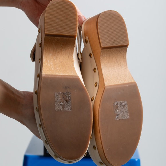 J. Crew Convertible Leather Clogs in Dusty Ivory - Picture 7 of 8